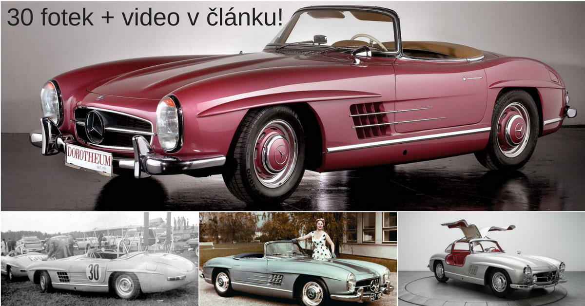 Mercedes-Benz 300 SL Roadster  - první sériový vůz s přímým vstřikováním
